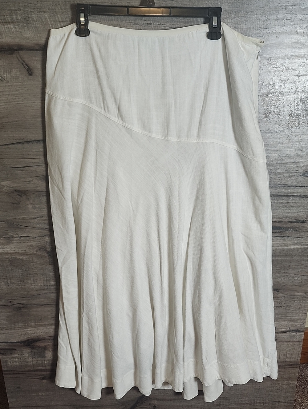 Soft Surroundings Linen Blend Maxi Skirt In Ivory